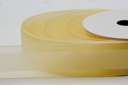 Nastro trasparente a righe medie in crema con design a spina di pesce_K1754-A28